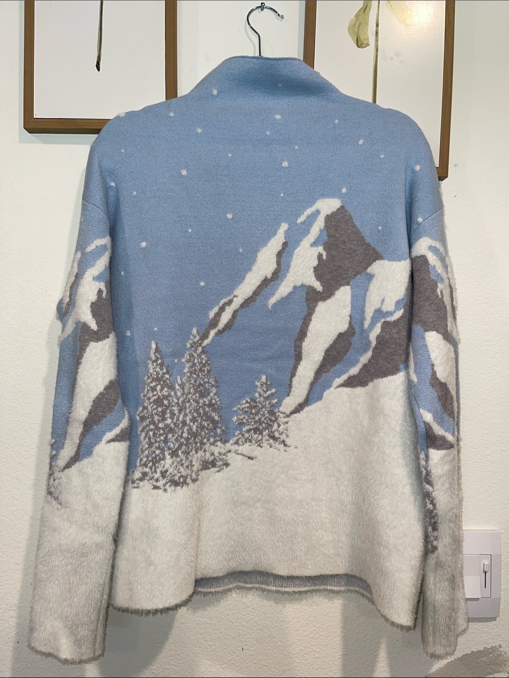 Blue Mountain Snow Scene Sweater - Picture 3 of 3